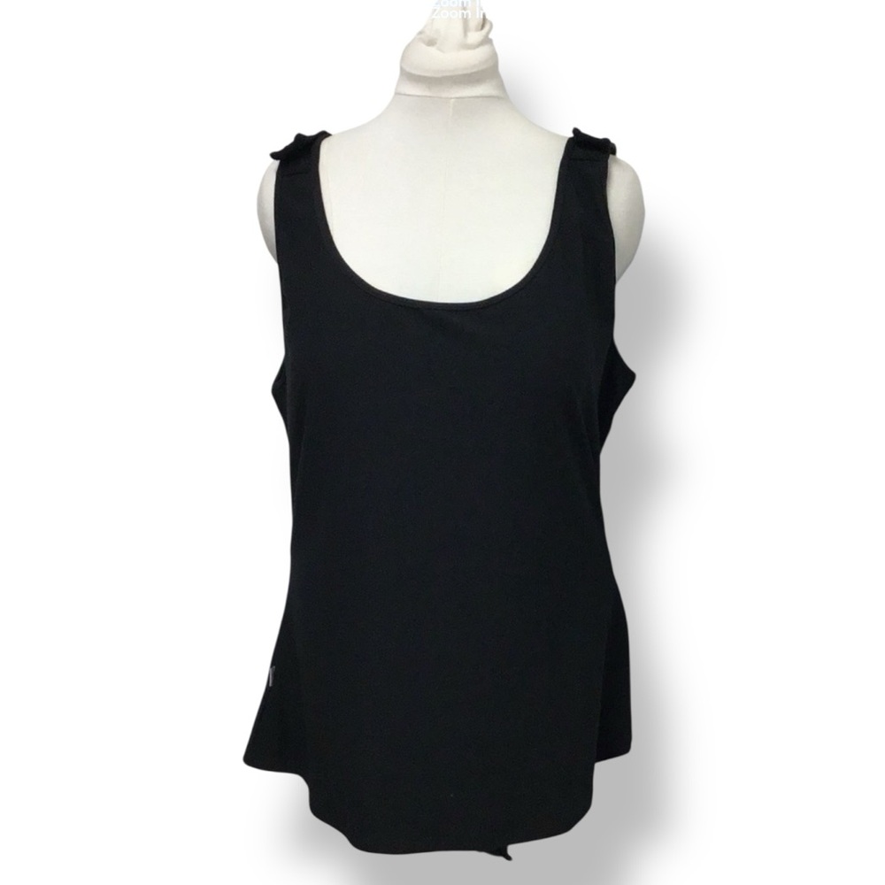 Tender Tanks Women’s Post-Surgical 4 Way Stretch Scoop Neck Tank Top Black XXL